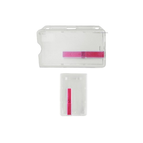 Porte-badge à poussoir horizontal ou vertical PB-2007- HT / VT (lot de 100) ACPB2007HT