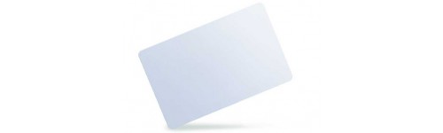 Cartes PVC blanches