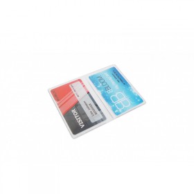 Etui porte-badge souple 2 volets couleur (lot de 100) ACPB00202V#