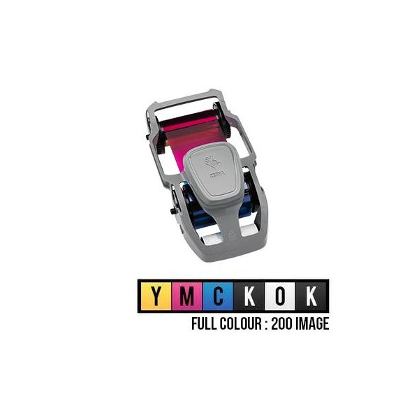 Film couleur YMCKOK 200 images pour ZC 350 800350250EM ZEBRA