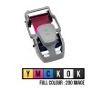 Film couleur YMCKOK 200 images pour ZC 350 800350-360EM ZEBRA